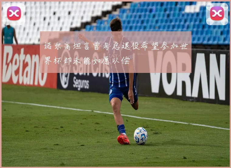 诺尔高坦言曾考虑退役希望参加世界杯却未能如愿以偿